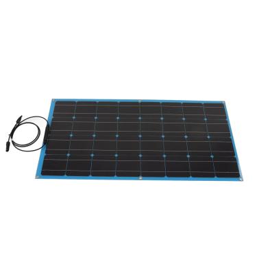 Imagem de Carregador de painel solar, painel solar flexível de 150 W 18 V, painel de carregamento solar monocristalino de alta eficiência, banco de energia solar, bateria externa para carro, barco, barco, RV