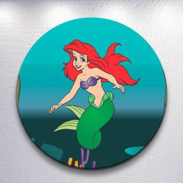 Imagem de Capa Grande e Mini Painel Sereia Princesa Litle Redondoda Estampa Subl