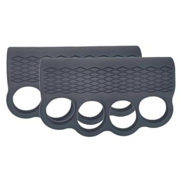 Imagem de YIJU 1 par de luvas de ginástica para levantamento de peso, leves, antiderrapantes, proteção para as mãos, pinça para os dedos, para exercícios de barra, Cinza