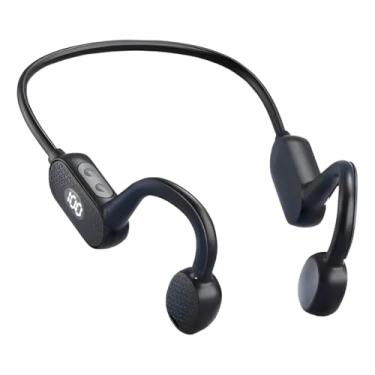 Imagem de Fone de Ouvido Condução Óssea Esportivo Bluetooth | À Prova D'água | Leve e Recarregável | Ideal para Corrida e Ciclismo (Cod. SPO0281)
