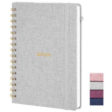 Imagem de TSFPapier Spiral Notebook College Ruled Diary Journal for Writing A5 Hardcover Notepad Office & School Supplies Gray