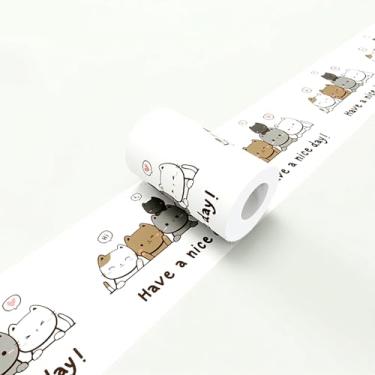 Imagem de Papel de parede fofo de gato com desenho animado para cozinha, sala de estar, autoadesivo, removível, decoração de parede, adesivo para quarto, sala de jogos, sala de estar, 9 x 196 cm