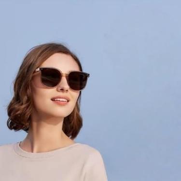 Imagem de 1 óculos de sol dobráveis para dirigir Ultrasheen – Óculos de sol ultra Featherlite para uso externo de 23 g com estojo portátil, design de pressão de ponte sem nariz para viagens, Marrom