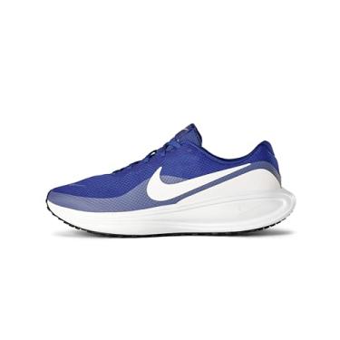 Imagem de Nike Tênis de corrida masculino Revolution 8 Road, Azul royal/branco/índigo/preto, 40