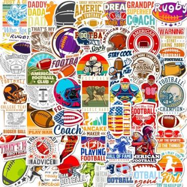 Imagem de 50 adesivos de jogador de futebol para garrafas de água, adesivos de vinil à prova d'água para álbuns de fotos, álbuns, telefones celulares, skate, adesivo de desenho animado para meninos, meninas