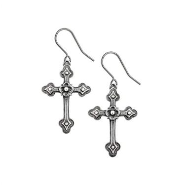 Imagem de Brincos Alchemy Gothic Devotion Cruzes, Aço inoxidável, Sem Pedra Preciosa