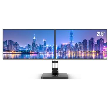 Imagem de DEPGI Extensor de tela de laptop de 21 polegadas, cooler embutido, monitor triplo portátil com conexão de um cabo FHD 1080p para laptop, monitor de tela dupla para laptop de 13 a 17,3 polegadas com