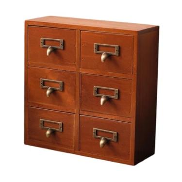 Imagem de DimyFew Catálogo de cartão de biblioteca, armário de armazenamento, gaveta, estética, rústico, economizador de espaço, design vintage, organizador de mesa,