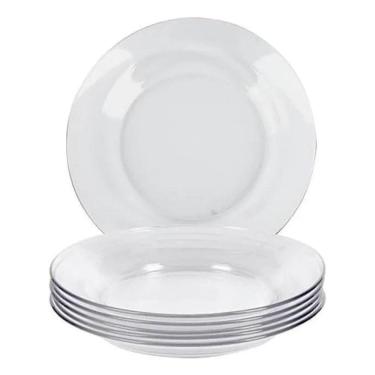 Imagem de 2X Kit Jogo De Pratos Duralex Astral Fundo 4 Unidades Transp