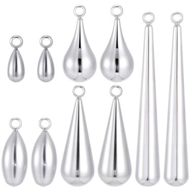 Imagem de SUNNYCLUE 1 caixa, 10 peças, 5 estilos, pingentes em forma de gota de água em forma de gota de água em forma de gota de água em forma de gota de lágrima em formato de gota de lágrima para fazer joias