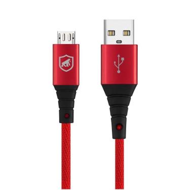 Imagem de Cabo Tech Proof Vermelho Micro Usb V8 (1,2M) - Gorila Shield