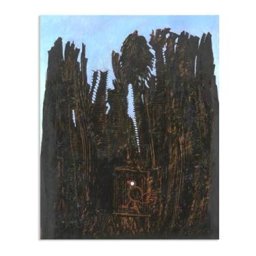 Imagem de Zeichn8u Pôster Max Ernst Forest and Dove Reproduções de pinturas famosas Surrealismo Tela de parede Max Ernst Decoração de parede para presentes de sala de estar 80 x 60 cm (32 x 24 polegadas) sem