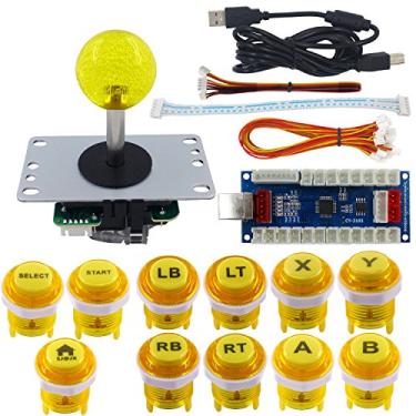 Imagem de SJ@JX Kit Arcade DIY Controlador PS3 Estilo Xbox One Botão Arcade PC PS3 Xbox Codificador USB Teclado Mecânico Microswitch Joystick Arcade