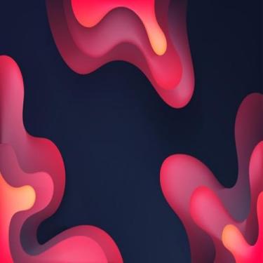 Imagem de Quadro Decorativo Abstrato Colorido Gradient Wave Pintura Moderna para Paredes 30x30cm