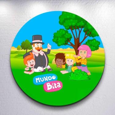 Imagem de Capa Painel Redondo 50x50cm Festa Infantil Mundo Incrível do Bita Mini