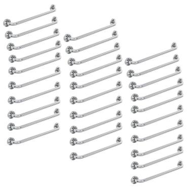 Imagem de Alça De Apoio Inox Barra 50cm Banheiro Kit 30 Unidades Idoso Cadeirante Acessibilidade Deficiente