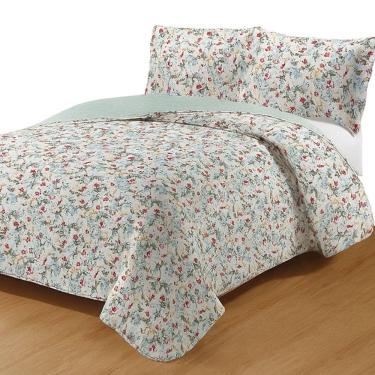 Imagem de Kit Cobre Leito Colcha Queen Boutik Dupla Face - Estampa 53 - 100% Poliéster