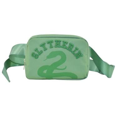 Imagem de Pochete Harry Potter, bolsa transversal de cintura para homens e mulheres, Sonserina, Verde, Pochete Harry Potter, bolsa transversal de cintura para homens e mulheres, bolsa de cinto