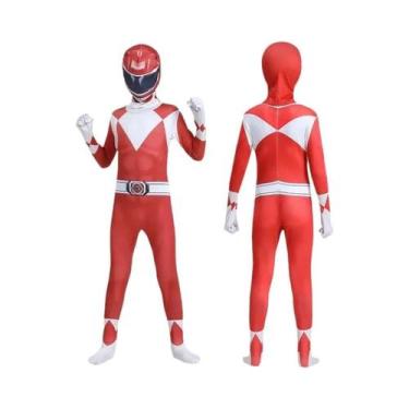 Imagem de Fantasia Power Rangers Samurai - Traje de Cosplay Adulto com Máscara, 