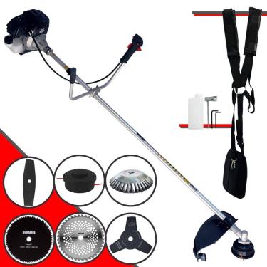 Imagem de Roçadeira Profissional Com Sistema Antivibração À Gasolina RT43LB25A Toyama 43cc 1,7HP Completa Com 6 Opções de Cortes Para Todos os Tipos de Trabalho