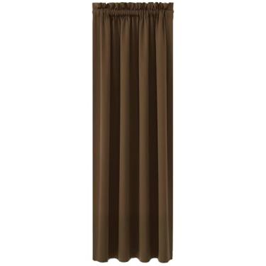 Imagem de Cortina de tecido grosso de poliéster 96 x 150 cm, cortina curta de privacidade blackout, cortina de janela curta, cortina isolada com bloqueio de luz, cortina blackout para cozinha, banheiro, quarto