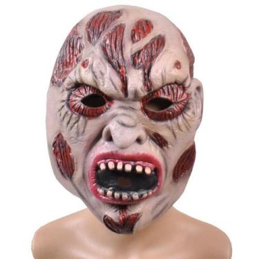 Imagem de Fantasia de cosplay de resina com máscara de múmia com detalhes assust