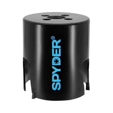 Imagem de Spyder Serra de furo com ponta de carboneto de 6 cm de diâmetro, para placa de fibra de cimento, madeira, PVC, plástico, bloco de concreto, azulejo de cerâmica e mais (600027CF)