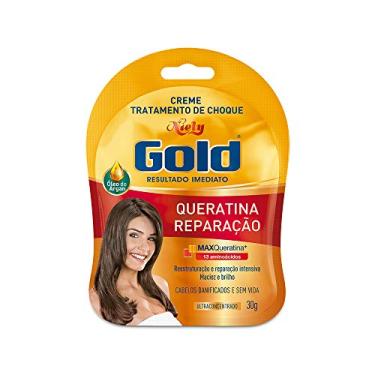 Imagem de Gold Sachê Tratamento de Choque Queratina Reparação, 30G, Niely, Niely, 30