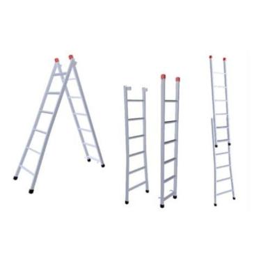 Imagem de Escada Extensiva 3 em 1 Aço 9x16 Degraus 4,75m Cinza 120kg NV213P