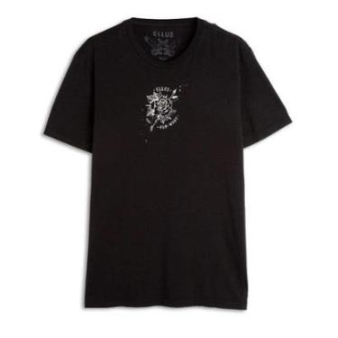 Imagem de Camiseta Ellus Fine Old West Skull Classic Masculina Preta-Masculino