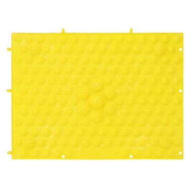 Imagem de Tapete de acupressão para pés – Almofada de massagem leve e antiderrapante com pontos de reflexologia TPE, para ioga em casa e uso no banheiro (amarelo)