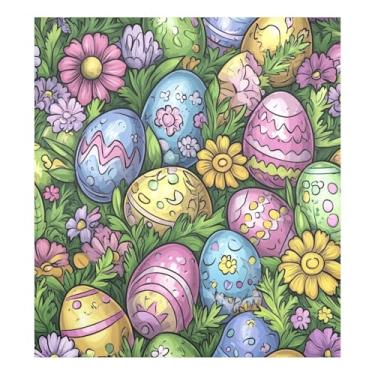 Imagem de Blueangle Capa magnética de ovos de páscoa para lava-louças, decoração da capa frontal da máquina de lavar louça, adesivos de eletrodomésticos, adesivos de eletrodomésticos, 58 cm C x 66 cm adesivo