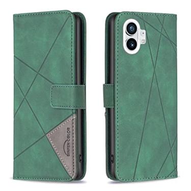 Imagem de For Nothing Phone 1 Magnetic Buckle Rhombus Texture Leather Phone Case