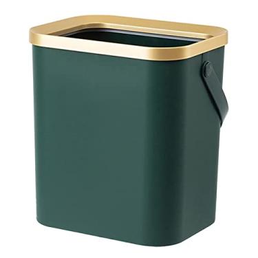 Imagem de Toilet Waste Bins Garbage Container Bin Round Large Bathroom Wastebasket Trash Cans for Living Room Washroom Home Dorms Bedroom, Green/819