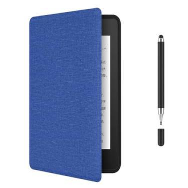 Imagem de Akacy Capa protetora dobrável com textura de tecido para Kindle 6.0 (Geração 2019), capa leve (5)