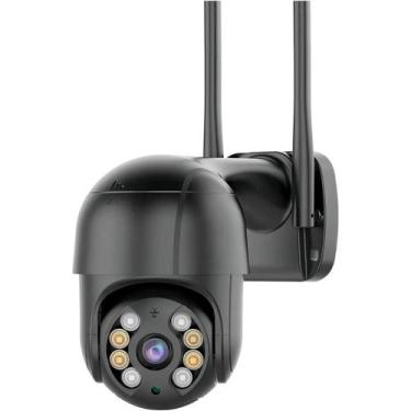 Imagem de Câmera de Segurança WiFi A8 Preta 1080p Externa IP66 À Prova dÁgua Vis