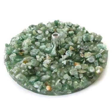 Imagem de Incensário de Cristal Quartzo Verde - Equilíbrio e Cura - Caminho das 