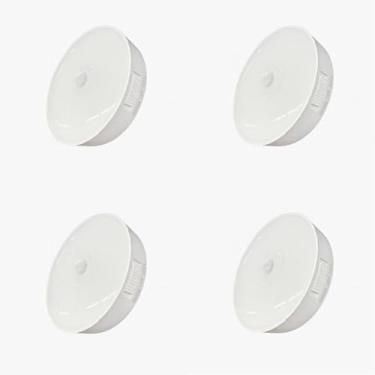 Imagem de KIT Luminárias Led Sem fio Bateria integrada com Sensor Presença recarregável COM LUZ FRIO/QUENTE(Duas Color Luz-KIT4)