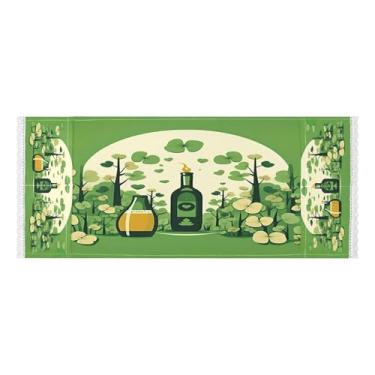 Imagem de Wassud Capas de lavadora e secadora Celebration, protetor de lavadora com sacos de armazenamento, capa de geladeira à prova de poeira com bolsos para lavanderia doméstica, cozinha, 120 x 55 cm