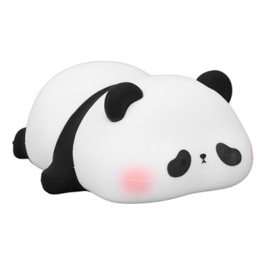 Imagem de Hyuduo Panda Night Light Silicone Ajustável LED Lâmpada de Cabeceira, Linda Luz Noturna Recarregável USB para Berçário para Quarto de Crianças Com Brilho Regulável