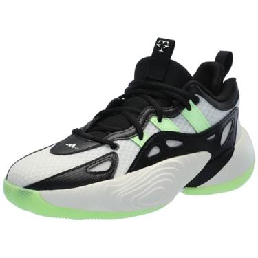 Imagem de adidas Originals Tênis infantil unissex Trae Unlimited 2, Branco nuvem, verde, brilhante, branco, 13 Little Kid