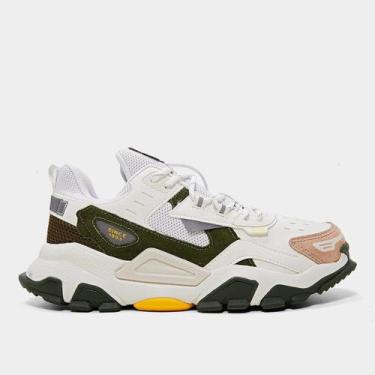 Imagem de Tênis Couro Qix Trek, Verde, Branco, 41