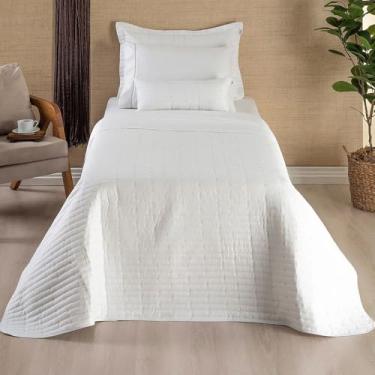 Imagem de Kit Cobre-Leito Solteiro 4 Peças Urbany – Hipercal 400 Fios Bordado – Branco