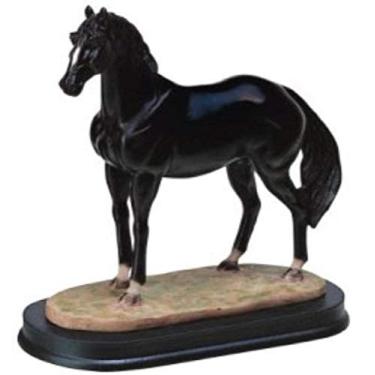 Imagem de George S. Chen Imports SS-G-11405 Coleção Cavalos Estatueta Cavalo Preto Decoração Decoração Colecionável