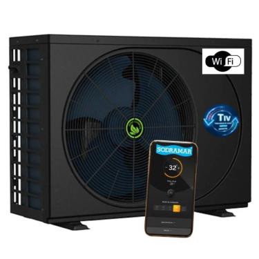 Imagem de Trocador De Calor Inverter Wi-fi Para Piscinas Th-45 45000 Btus Tiv - Sodramar
