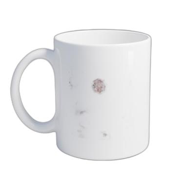 Imagem de Caneca Xícara de Café Porcelana 300ml Com Desenho Personagem Cereja Rosa