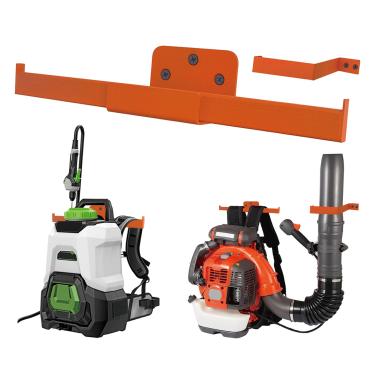 Imagem de Suporte para soprador de folhas de mochila com suporte de mangueira – Pulverizador de mochila e suporte de parede de motosserra resistente para comedor de ervas daninhas, aparador de sebes