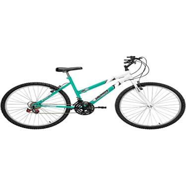 Imagem de Bicicleta de Passeio Ultra Bikes Esporte Bicolor Aro 26 Reforçada Freio V-Brake – 18 Marchas Verde Anis/Branco