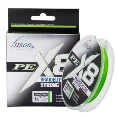 Imagem de Linha de pesca trançada Superpower Premium X8 - Linha PE super forte resistente ao desgaste, sem elasticidade, alta sensibilidade, linha de fundição suave para pesca em água salgada e doce (verde, 23
