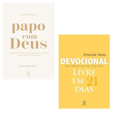 Imagem de Kit 2 livros editora principis: papo com deus + devocional livre em 21